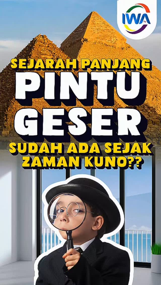 Pintu geser terlihat modern dan minimalis!