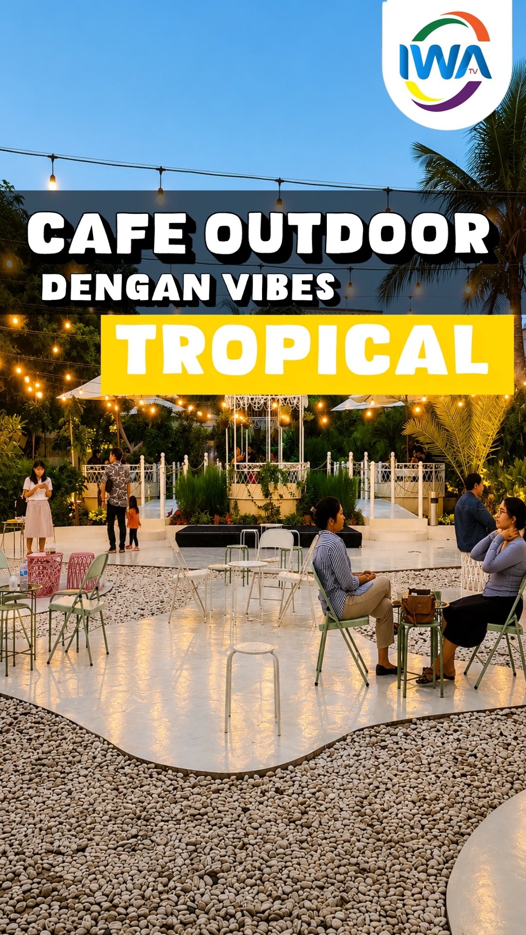 Cafe Outdoor dengan Vibes Tropical!