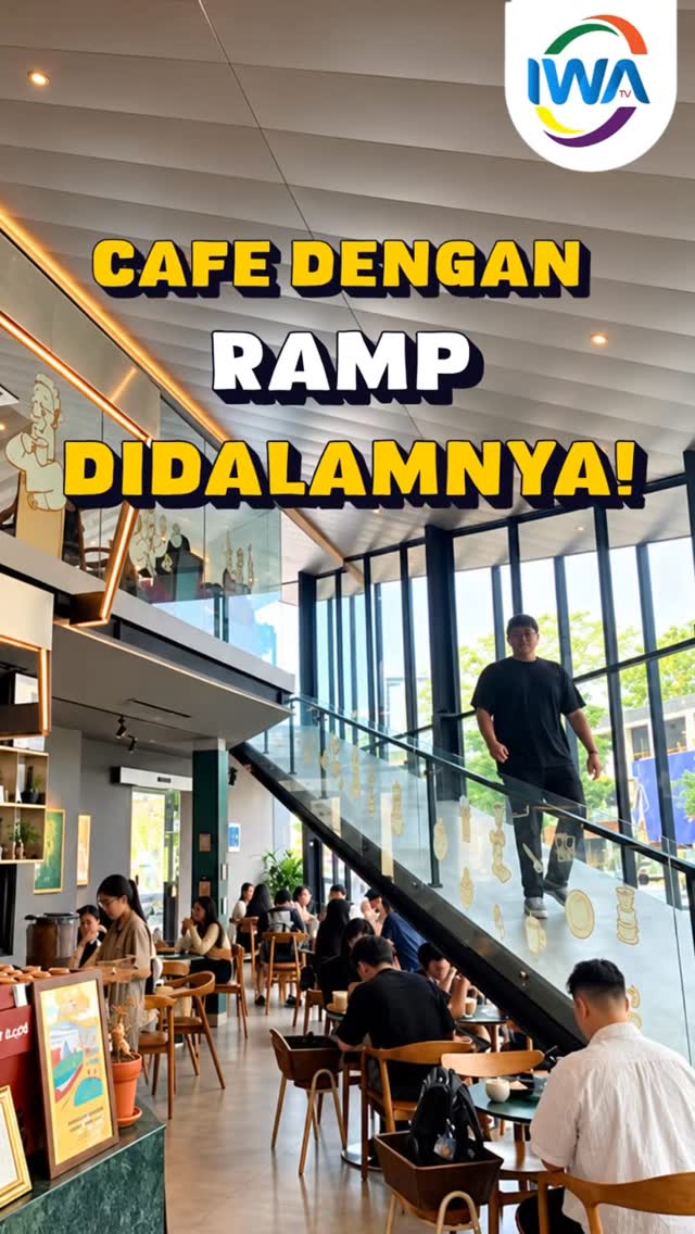 CAFE SEGITIGA DENGAN RAMP IKONIK DARI GADING SERPONG!