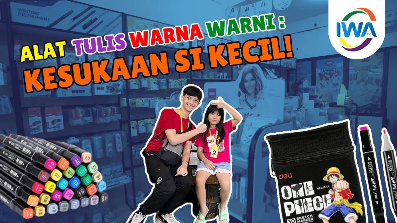 Hampir kalap! Borong alat tulis sampai spidol 80 warna