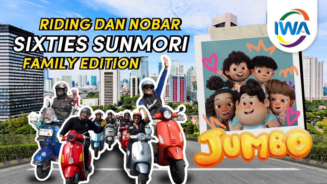 Kompak! Komunitas vespa 60s Jabodetabek sunmori family edition riding & nobar